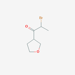 2-Bromo-1-(oxolan-3-yl)propan-1-one