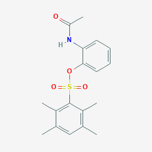 molecular formula C18H21NO4S B272780 2-(Acetylamino)phenyl 2,3,5,6-tetramethylbenzenesulfonate 