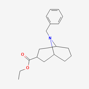 molecular formula C18H25NO2 B2727807 Ethyl 9-benzyl-9-azabicyclo[3.3.1]nonane-3-carboxylate CAS No. 141379-90-0
