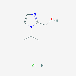 molecular formula C7H13ClN2O B2727810 [1-(propan-2-yl)-1H-imidazol-2-yl]methanol hydrochloride CAS No. 1909336-41-9