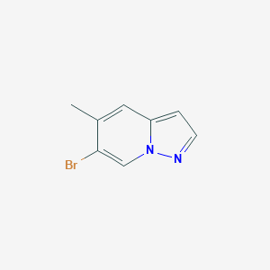 molecular formula C8H7BrN2 B2727811 6-Bromo-5-methylpyrazolo[1,5-a]pyridine CAS No. 1345121-23-4