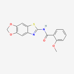 N-([1,3]dioxolo[4,5-f][1,3]benzothiazol-6-yl)-2-methoxybenzamide
