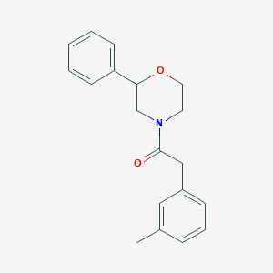 molecular formula C19H21NO2 B2727827 1-(2-苯基吗啉基)-2-(间甲苯)乙酮 CAS No. 953946-58-2
