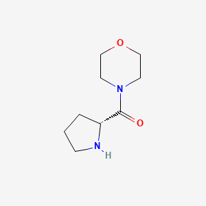 molecular formula C9H16N2O2 B2727851 morpholin-4-yl-[(2R)-pyrrolidin-2-yl]methanone CAS No. 511295-97-9
