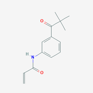 molecular formula C14H17NO2 B2727863 N-[3-(2,2-Dimethylpropanoyl)phenyl]prop-2-enamide CAS No. 2361638-06-2