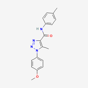 molecular formula C18H18N4O2 B2727875 1-(4-甲氧基苯基)-5-甲基-N-(4-甲基苯基)-1H-1,2,3-噁二唑-4-甲酰胺 CAS No. 866872-44-8