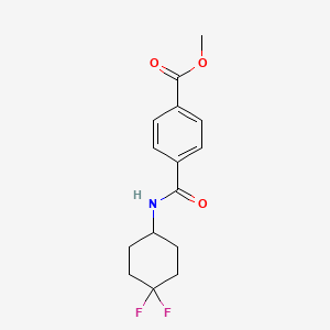 molecular formula C15H17F2NO3 B2727885 Methyl 4-((4,4-difluorocyclohexyl)carbamoyl)benzoate CAS No. 2034386-29-1
