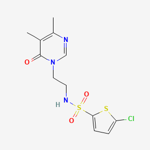5-chloro-N-(2-(4,5-dimethyl-6-oxopyrimidin-1(6H)-yl)ethyl)thiophene-2-sulfonamide