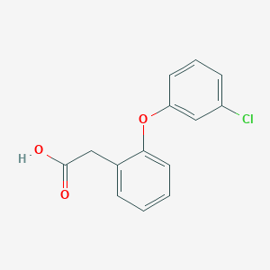 molecular formula C14H11ClO3 B2727892 2-(2-(3-Chlorophenoxy)phenyl)acetic acid CAS No. 1228390-22-4
