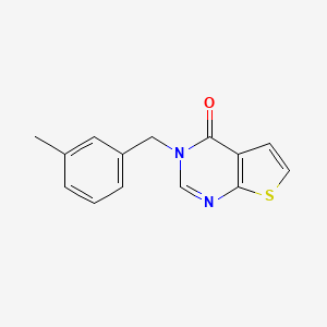 molecular formula C14H12N2OS B2727896 3-(3-methylbenzyl)thieno[2,3-d]pyrimidin-4(3H)-one CAS No. 338777-28-9