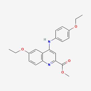 molecular formula C21H22N2O4 B2727898 N,N-diethyl-1-[(2-oxo-3-propyl-2,3-dihydro-1,3-benzothiazol-6-yl)sulfonyl]piperidine-4-carboxamide CAS No. 1207051-71-5