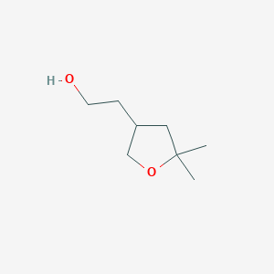 molecular formula C8H16O2 B2727919 2-(5,5-二甲基四氢呋喃-3-基)乙醇 CAS No. 2260936-91-0