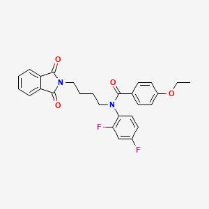 molecular formula C27H24F2N2O4 B2727928 N-(2,4-difluorophenyl)-N-(4-(1,3-dioxoisoindolin-2-yl)butyl)-4-ethoxybenzamide CAS No. 690648-17-0