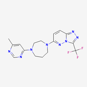 1-(6-Methylpyrimidin-4-yl)-4-[3-(trifluoromethyl)-[1,2,4]triazolo[4,3-b]pyridazin-6-yl]-1,4-diazepane