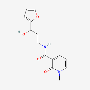 molecular formula C14H16N2O4 B2727951 N-(3-(呋喃-2-基)-3-羟基丙基)-1-甲基-2-氧代-1,2-二氢吡啶-3-甲酰胺 CAS No. 1421461-69-9