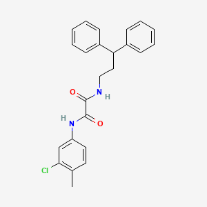 molecular formula C24H23ClN2O2 B2727961 N'-(3-氯-4-甲基苯基)-N-(3,3-二苯基丙基)氧代胺 CAS No. 941895-57-4