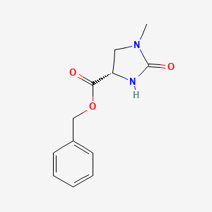 molecular formula C12H14N2O3 B2727967 (S)-1-Methyl-2-oxo-imidazolidine-4-carboxylic acid benzyl ester CAS No. 89371-35-7