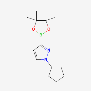 1-cyclopentyl-3-(4,4,5,5-tetramethyl-1,3,2-dioxaborolan-2-yl)-1H-pyrazole