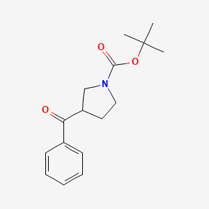 molecular formula C16H21NO3 B2727971 叔丁基 3-苯甲酰吡咯啉-1-羧酸酯 CAS No. 952685-33-5