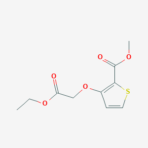 molecular formula C10H12O5S B2727973 甲基3-(2-乙氧基-2-氧代乙氧基)噻吩-2-羧酸甲酯 CAS No. 339008-04-7