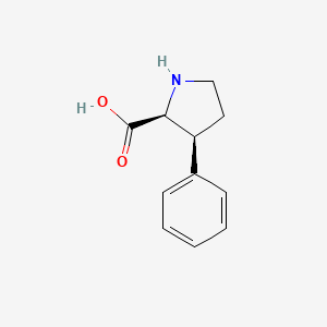 molecular formula C11H13NO2 B2727981 (2S,3S)-3-phenylpyrrolidine-2-carboxylic acid CAS No. 51212-39-6