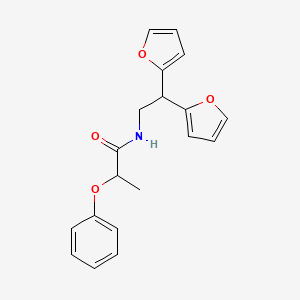 N-(2,2-di(furan-2-yl)ethyl)-2-phenoxypropanamide