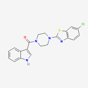 (4-(6-chlorobenzo[d]thiazol-2-yl)piperazin-1-yl)(1H-indol-3-yl)methanone