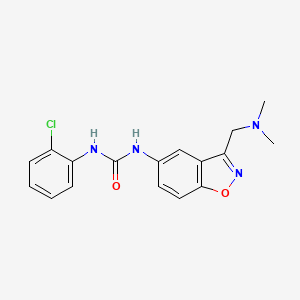 1-(2-Chlorophenyl)-3-{3-[(dimethylamino)methyl]-1,2-benzoxazol-5-yl}urea