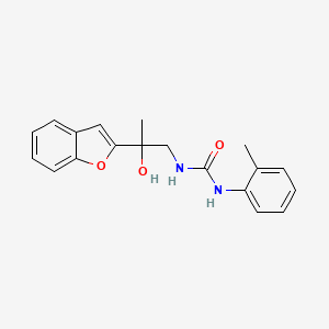 molecular formula C19H20N2O3 B2728006 1-(2-(苯并呋喃-2-基)-2-羟基丙基)-3-(邻甲苯基)脲 CAS No. 2034493-20-2