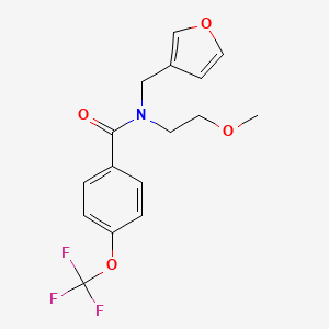B2728011 N-(furan-3-ylmethyl)-N-(2-methoxyethyl)-4-(trifluoromethoxy)benzamide CAS No. 1421505-56-7