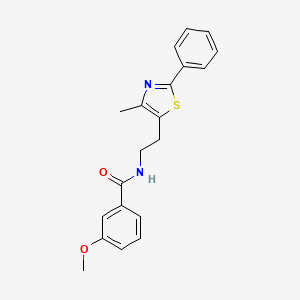 molecular formula C20H20N2O2S B2728024 3-甲氧基-N-[2-(4-甲基-2-苯基-1,3-噻唑-5-基)乙基]苯甲酰胺 CAS No. 893352-82-4