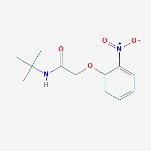 molecular formula C12H16N2O4 B2728045 N-(叔丁基)-2-(2-硝基苯氧基)乙酰胺 CAS No. 301692-37-5