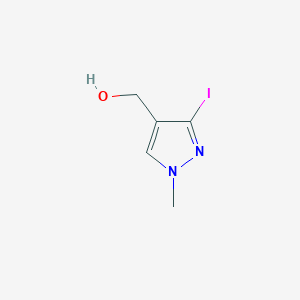 molecular formula C5H7IN2O B2728057 (3-Iodo-1-methyl-1H-pyrazol-4-yl)methanol CAS No. 2155855-30-2