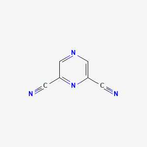 molecular formula C6H2N4 B2728083 2,6-Pyrazinedicarbonitrile CAS No. 70911-23-8