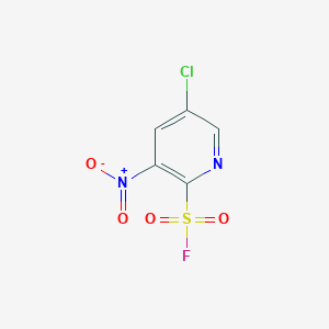 molecular formula C5H2ClFN2O4S B2728090 5-Chloro-3-nitropyridine-2-sulfonyl fluoride CAS No. 2295460-20-5