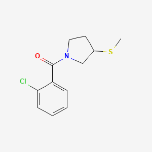 molecular formula C12H14ClNOS B2728092 (2-Chlorophenyl)(3-(methylthio)pyrrolidin-1-yl)methanone CAS No. 1788771-48-1