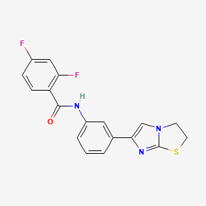 N-(3-(2,3-dihydroimidazo[2,1-b]thiazol-6-yl)phenyl)-2,4-difluorobenzamide