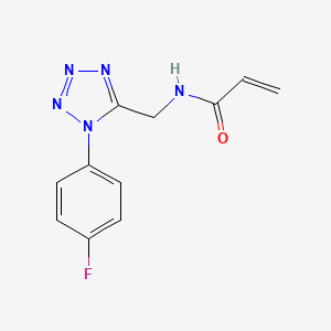 N-[[1-(4-Fluorophenyl)tetrazol-5-yl]methyl]prop-2-enamide