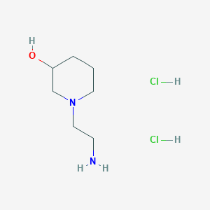 molecular formula C7H18Cl2N2O B2728102 1-(2-Aminoethyl)piperidin-3-ol dihydrochloride CAS No. 1442093-03-9