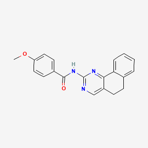 molecular formula C20H17N3O2 B2728114 N-(5,6-二氢苯并[h]喹唑啉-2-基)-4-甲氧基苯甲酰胺 CAS No. 306979-32-8