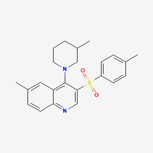 6-METHYL-3-(4-METHYLBENZENESULFONYL)-4-(3-METHYLPIPERIDIN-1-YL)QUINOLINE