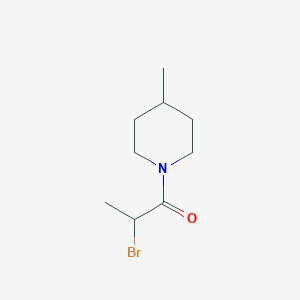 molecular formula C9H16BrNO B2728125 1-(2-Bromopropanoyl)-4-methylpiperidine CAS No. 131580-55-7