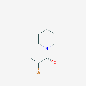 molecular formula C9H16BrNO B2728125 1-(2-溴丙酰)-4-甲基哌啶 CAS No. 131580-55-7