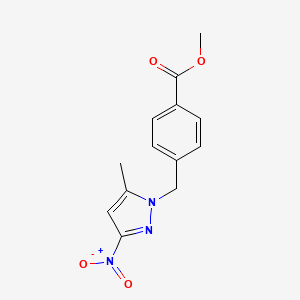 Methyl 4-[(5-methyl-3-nitro-1H-pyrazol-1-yl)methyl]benzoate