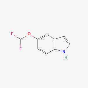 molecular formula C9H7F2NO B2728143 5-(difluoromethoxy)-1H-indole CAS No. 947380-11-2