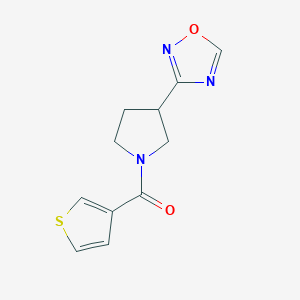 (3-(1,2,4-Oxadiazol-3-yl)pyrrolidin-1-yl)(thiophen-3-yl)methanone