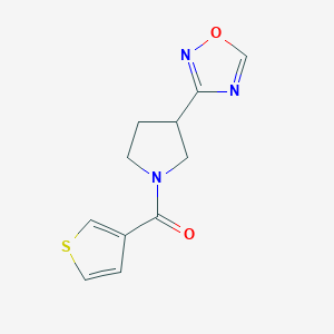 3-[1-(thiophene-3-carbonyl)pyrrolidin-3-yl]-1,2,4-oxadiazole