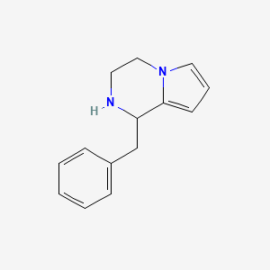 molecular formula C14H16N2 B2728163 1-Benzyl-1,2,3,4-tetrahydropyrrolo[1,2-a]pyrazine CAS No. 112758-88-0