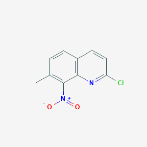 molecular formula C10H7ClN2O2 B2728180 2-Chloro-7-methyl-8-nitroquinoline CAS No. 90767-44-5