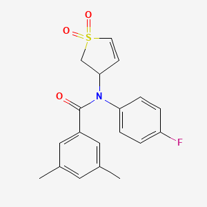 N-(1,1-dioxido-2,3-dihydrothiophen-3-yl)-N-(4-fluorophenyl)-3,5-dimethylbenzamide